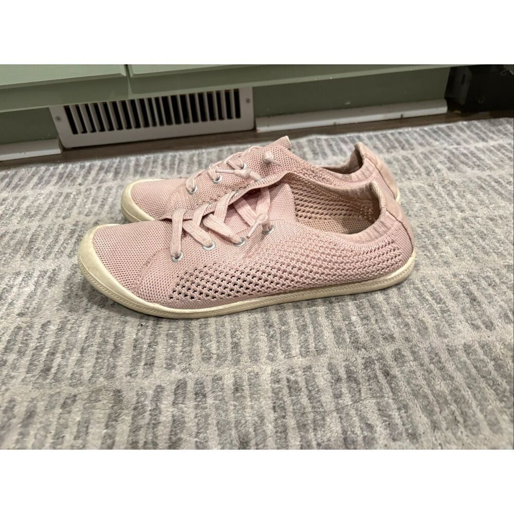Madden Girl by Steve Madden Womens Knit Sneakers Lace-Up Pink Size 8.5